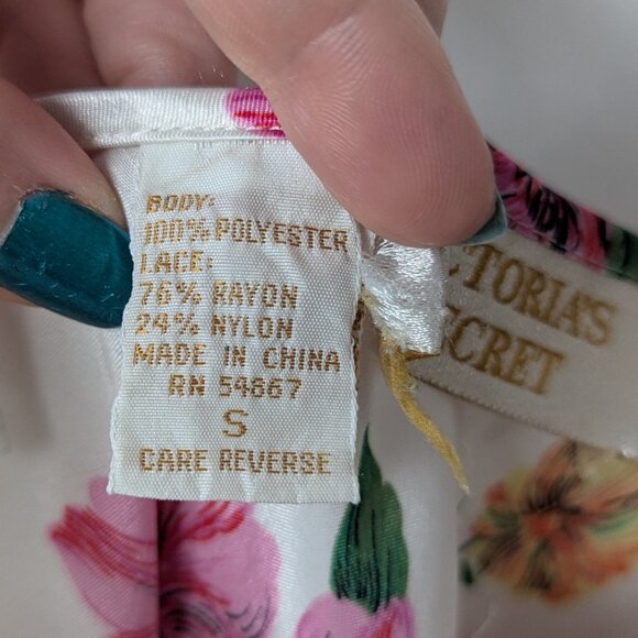 Victoria's Secret Vintage 90s Gold Label Floral Slip Dress Size Small - Picture 11 of 11